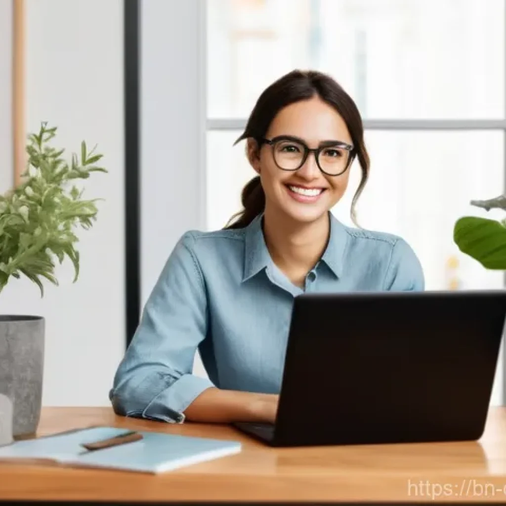 디지털 콘텐츠 제작의 기본 원칙 - **Prompt: Engaging Content Creator Connecting with Audience**
"A young woman (20s-30s), with a w...