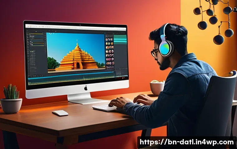 디지털 제작자 운동에서의 온라인 플랫폼 비교 - A vibrant digital workspace scene showing a creative Bengali content creator using a sleek laptop an...